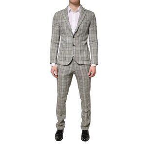 Domenico Tagliente Single Breasted Formal 2 Piece Suit Men Gray Suits